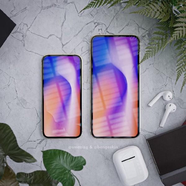 iPhone 12系列烘托圖（圖源推特）
